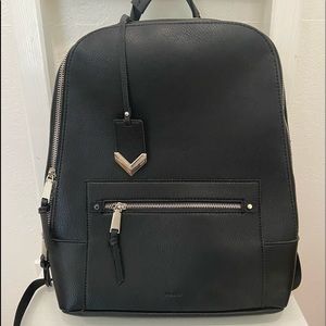 Aldo- Black Leather Backpack